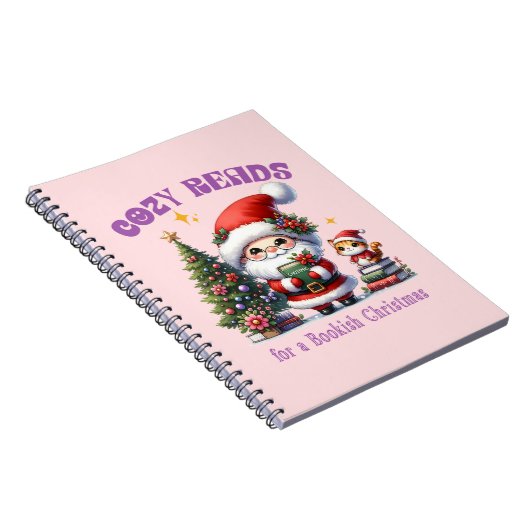 サンタの本のようなクリスマスコージー読 ノートブック (右側)
