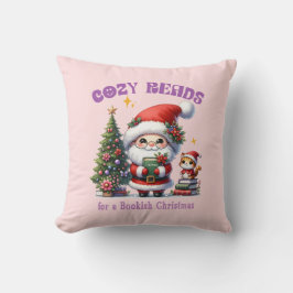 サンタの本好きクリスマスコージィリーディング クッション
