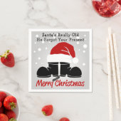 サンタの本当に古い – 彼の紙忘れのナプキン スタンダードカクテルナプキン (インサイチュ)