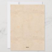 サンタの机からの手紙パーソナライズされた シーズンカード (裏面)