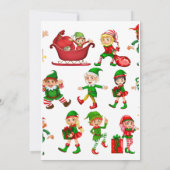 サンタの机からの手紙 招待状 (裏面)