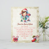 サンタの机から子供へ | アニメガール小妖精や小人 (スタンド正面)