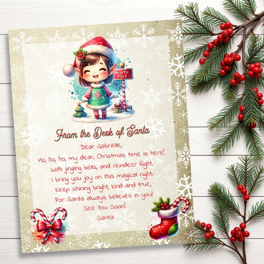 サンタの机から子供へ | アニメガール小妖精や小人