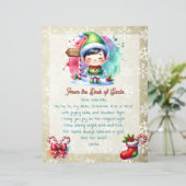 サンタの机から子供へ | アニメボーイ小妖精や小人 (スタンド正面)