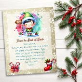 サンタの机から子供へ | アニメボーイ小妖精や小人