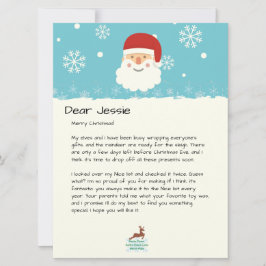 サンタの机から|クリスマスカスタム雪だるま