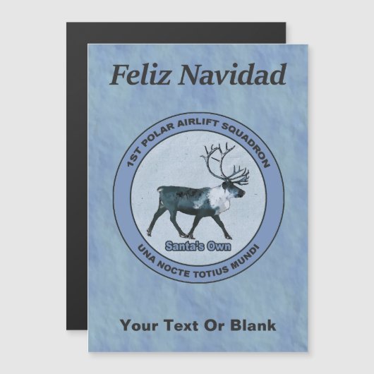 サンタの極地平地 – 服地 – Feliz Navidad (正面/裏面)