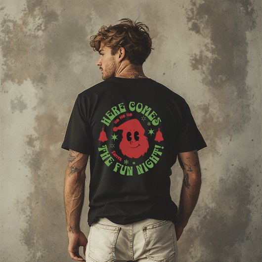 サンタの楽しい夜 面白い、意地悪なノエル Tシャツ