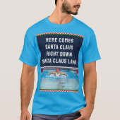 サンタの水着姿はおかしい Tシャツ (正面)