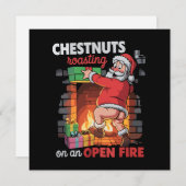 サンタの汚いおもしろいクリスマス シーズンカード (正面/裏面)