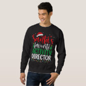 サンタの活動お気に入りのディレクターChristmas Santa スウェットシャツ (正面フル)