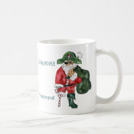 サンタの海賊クリスマスのマグ コーヒーマグカップ