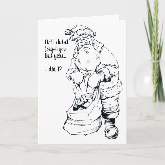 サンタの漫画カード シーズンカード (正面)