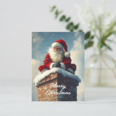 サンタの煙突の休止：冬のスマイル シーズンポストカード (スタンド正面)