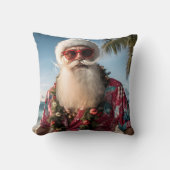 サンタの熱帯クリスマス クッション (正面)
