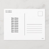 サンタの熱帯クリスマス シーズンポストカード (裏面)