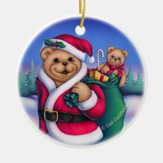 サンタの爪のオーナメント セラミックオーナメント (正面)