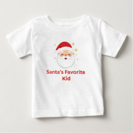 サンタの特別な子供のためのかわいいクリスマスデザイン ベビーTシャツ