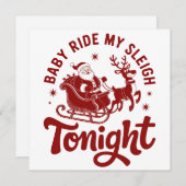 サンタの皮肉なクリスマスジョーク シーズンカード (正面/裏面)