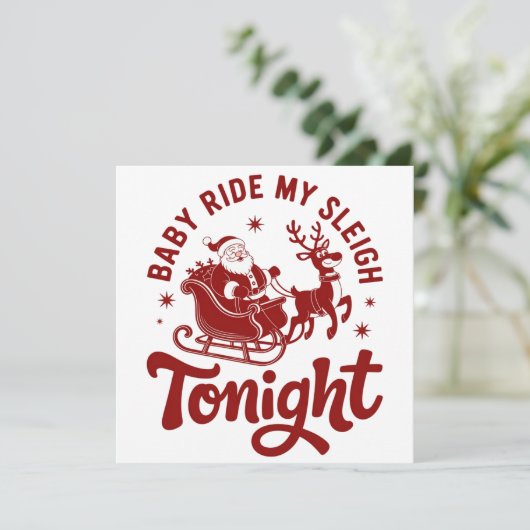 サンタの皮肉なクリスマスジョーク シーズンカード (スタンド正面)