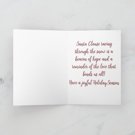 サンタの真夜中の旅 シーズンカード (内部)