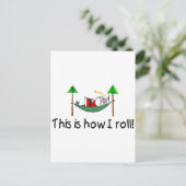 サンタの眠転がり方だ シーズンポストカード (スタンド正面)