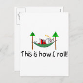 サンタの眠転がり方だ シーズンポストカード (正面/裏面)