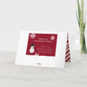 サンタの研修会からパーソナライズ シーズンカード (裏面)