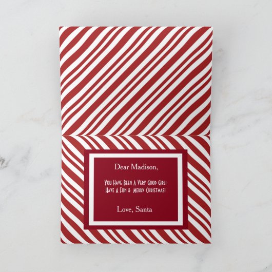 サンタの研修会からパーソナライズ シーズンカード (内部)