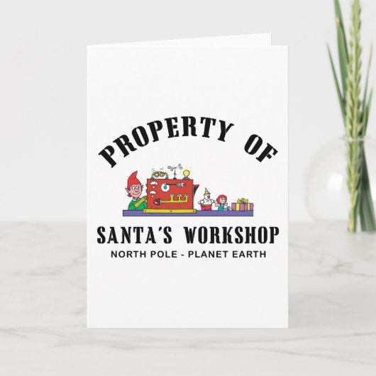 サンタの研修会のギフトの特性 シーズンカード (正面)