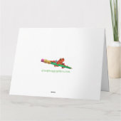 サンタの研修会のクリスマスカード サンキューカード (裏面)