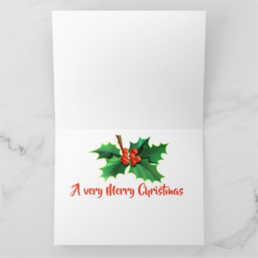 サンタの研修会のクリスマスカード サンキューカード (内部)