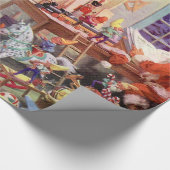 サンタの研修会 ラッピングペーパー (角)