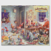 サンタの研修会 ラッピングペーパー (フラット)