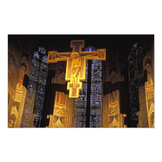 サンタの祭壇上の十字架 フォトプリント            (正面)