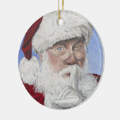 サンタの秘密の木 セラミックオーナメント (左)