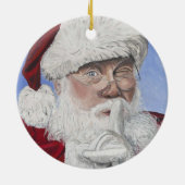 サンタの秘密の木 セラミックオーナメント (裏面)