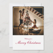 サンタの秘密 ジングル 楽しいホー・ホー クリスマスパーティー 招待状 (裏面)