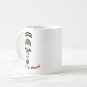 サンタの空輸のマグ コーヒーマグカップ (正面左)