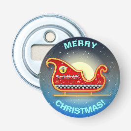 サンタの競争のそり 栓抜き