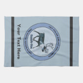 サンタの第1極エアリフト戦区 – 圧迫感 キッチンタオル (横)