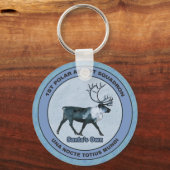 サンタの第1極エアリフト戦区 – 圧迫感 キーホルダー (正面)