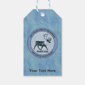 サンタの第1極エアリフト戦区 – 圧迫感 ギフトタグ (正面)