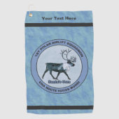 サンタの第1極エアリフト戦区 – 圧迫感 ゴルフタオル (正面)