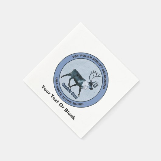 サンタの第1極エアリフト戦区 – 圧迫感 スタンダードカクテルナプキン (角)