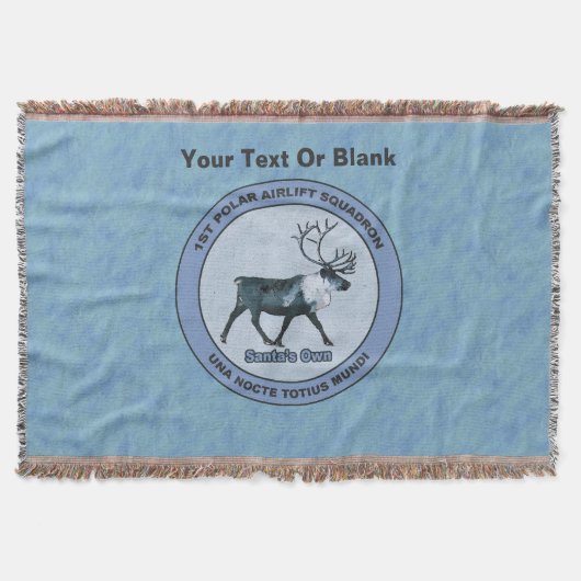 サンタの第1極エアリフト戦区 – 圧迫感 スローブランケット (正面)