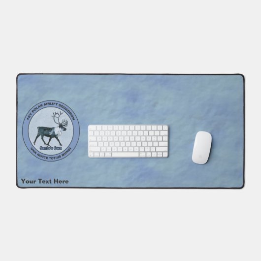 サンタの第1極エアリフト戦区 – 圧迫感 デスクマット (キーボード&マウス)