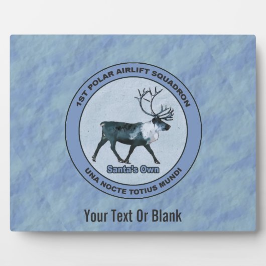 サンタの第1極エアリフト戦区 – 圧迫感 フォトプラーク (正面)