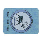 サンタの第1極エアリフト戦区 – 圧迫感 マグネット (横)