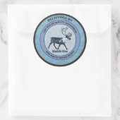 サンタの第1極エアリフト戦区 – 圧迫感 ラウンドシール (バッグ)